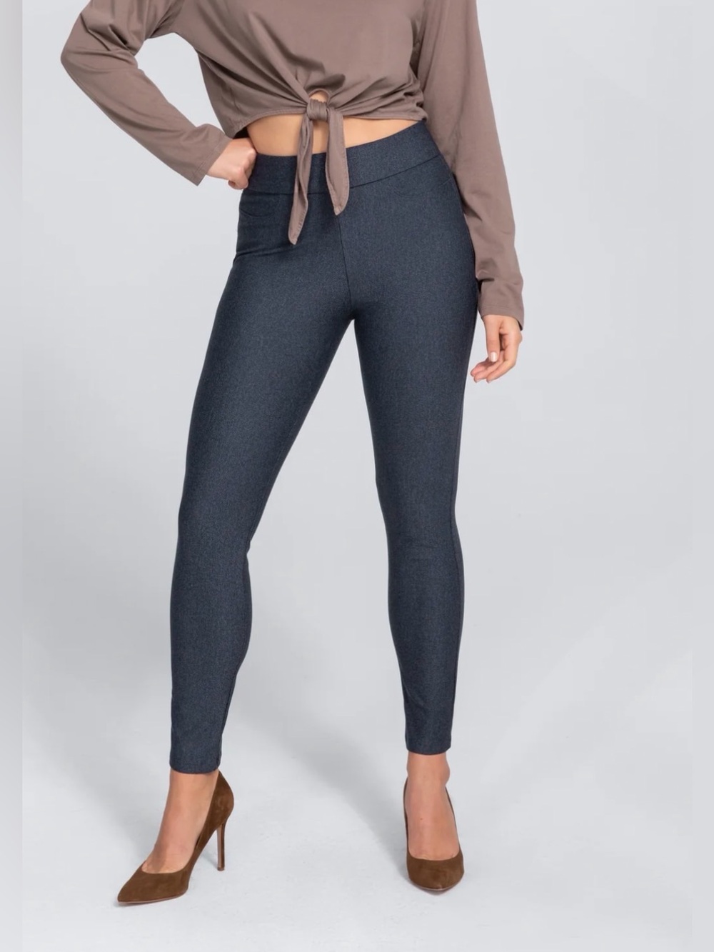 Honeylove EverReady Pant in Stormy blue size small